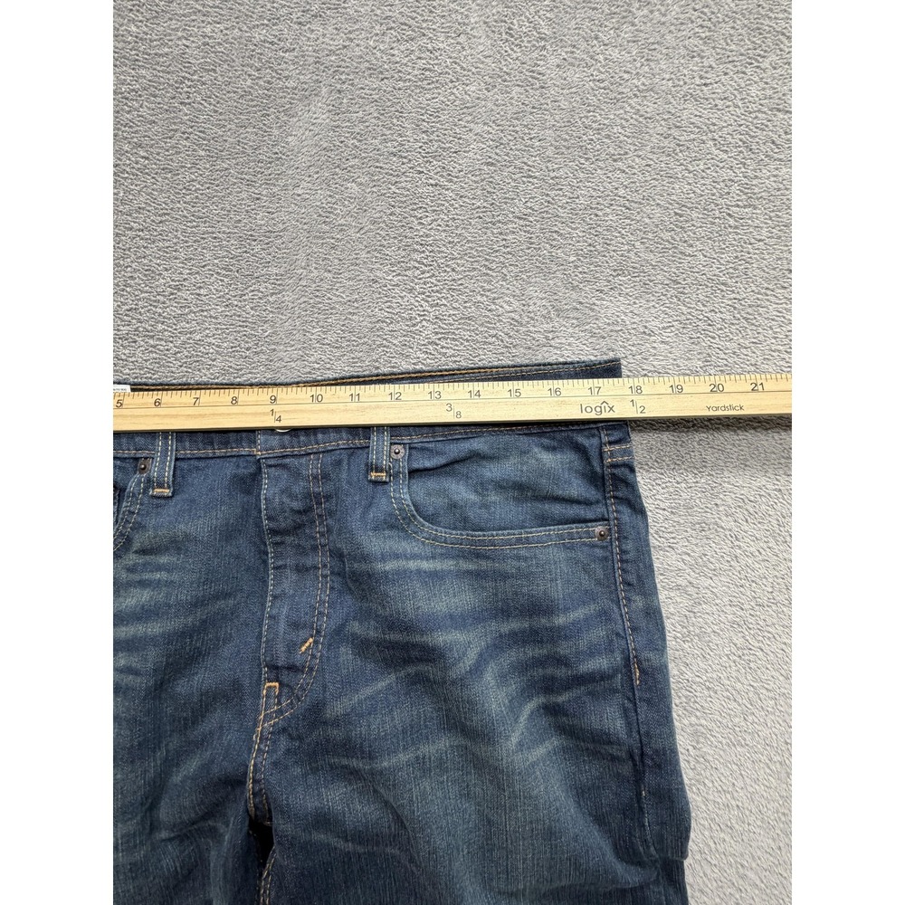 Levis 502 Jeans Mens Measured 35x28 Blue Tapered Regular Fit Denim Medium Wash - Picture 5 of 9